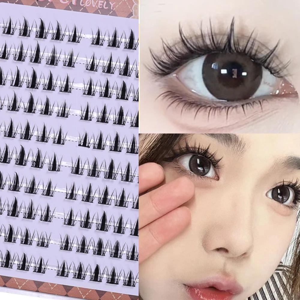 Eyelash Extension Japan - 10-Row Glue-Free DIY False Eyelash Clusters