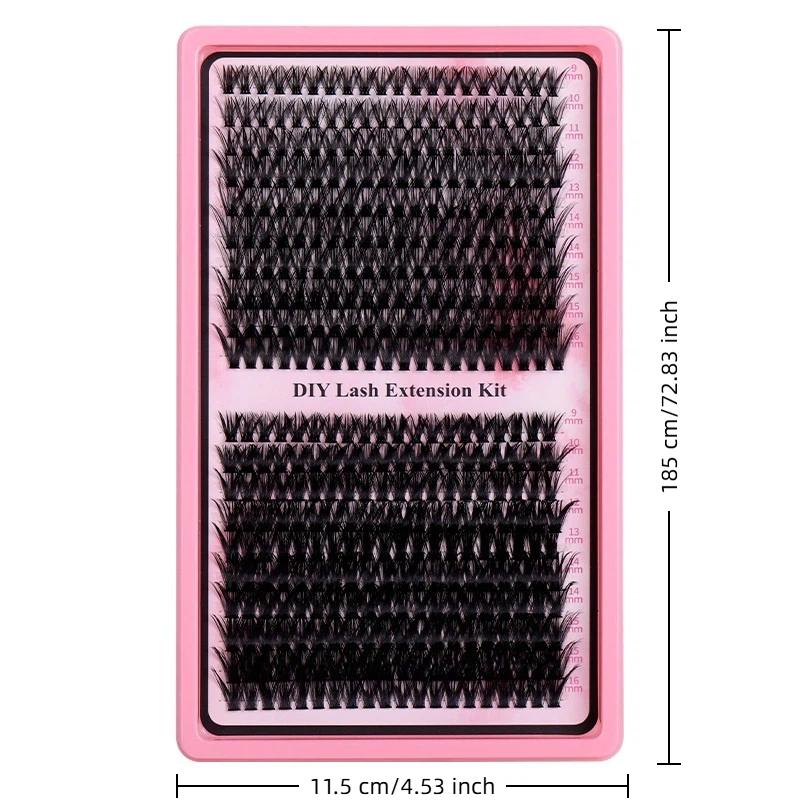 Eyelash Extension Wispy - 176/300/320/400Pcs Lash Clusters Kit D Curl