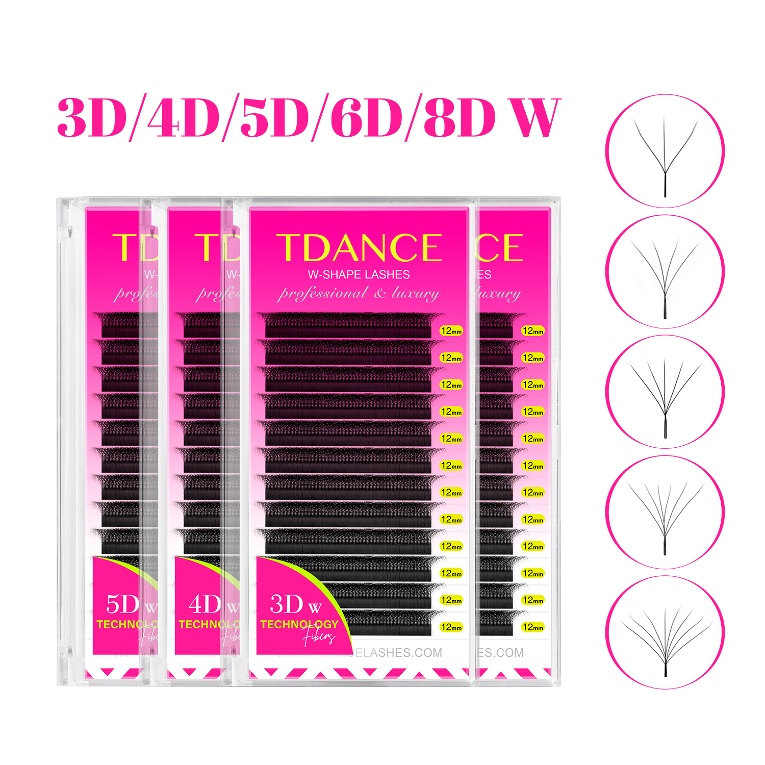 Individual Lash Tray - TDANCE 3D 4D 5D 6D Premade
