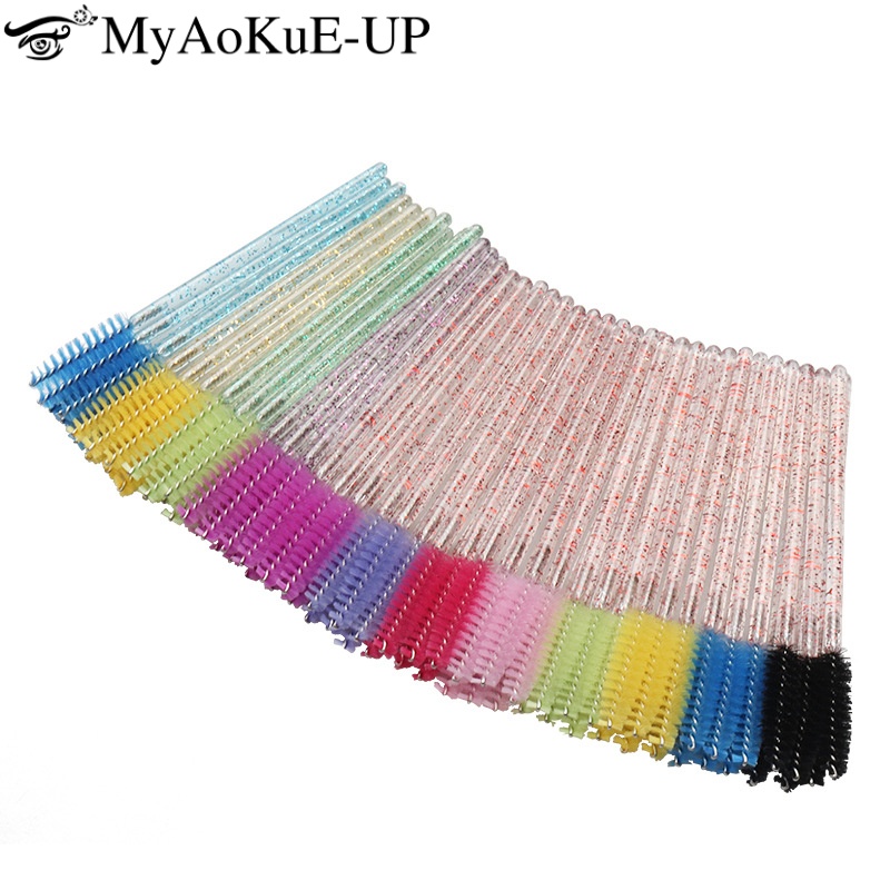 Eyelash Extension For Beginners - 100/200pcs Crystal Eyelash Makeup Brush Eyelashes