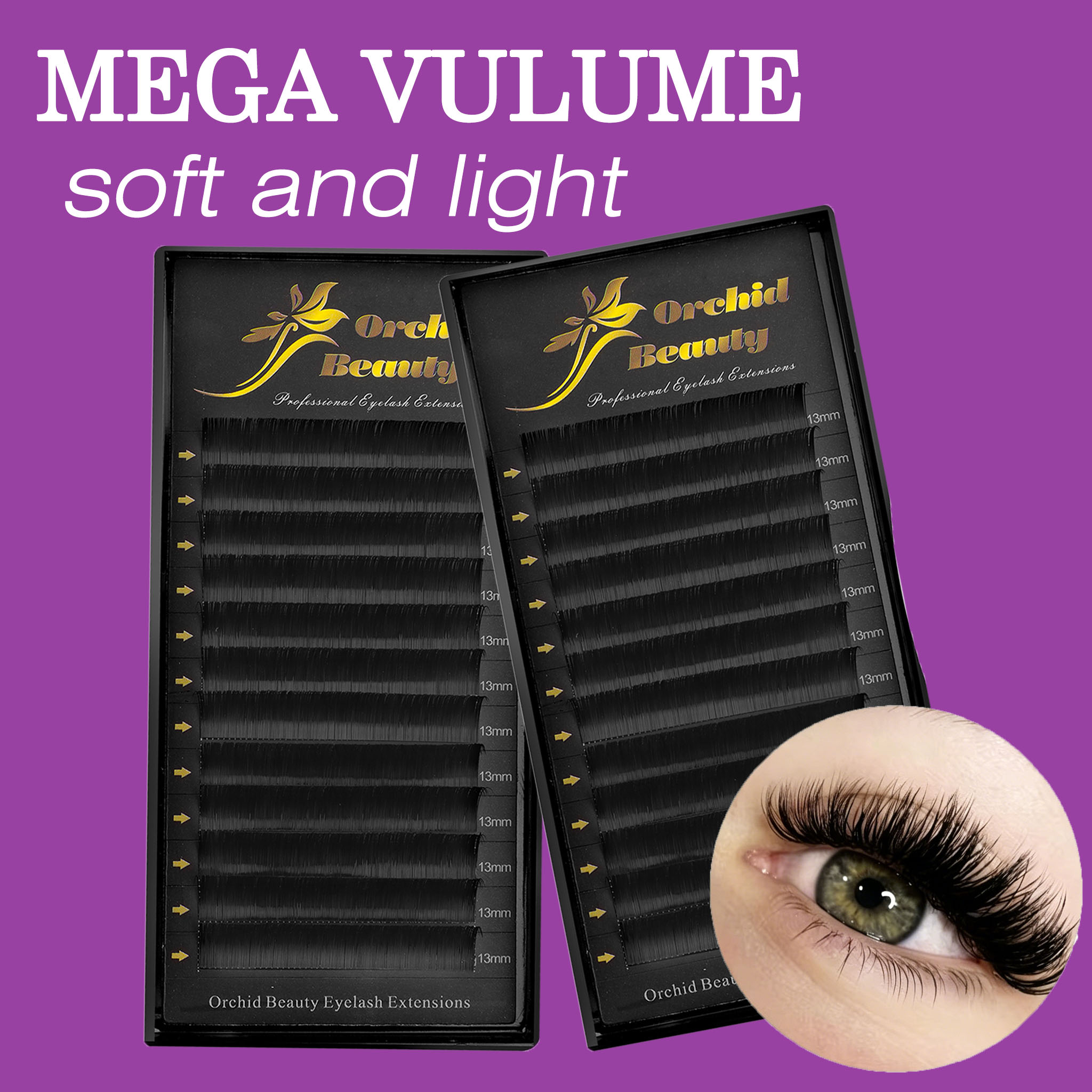 Eyelash Extension Natural Classic - Orchid Classic Faux Mink Eyelash Extension