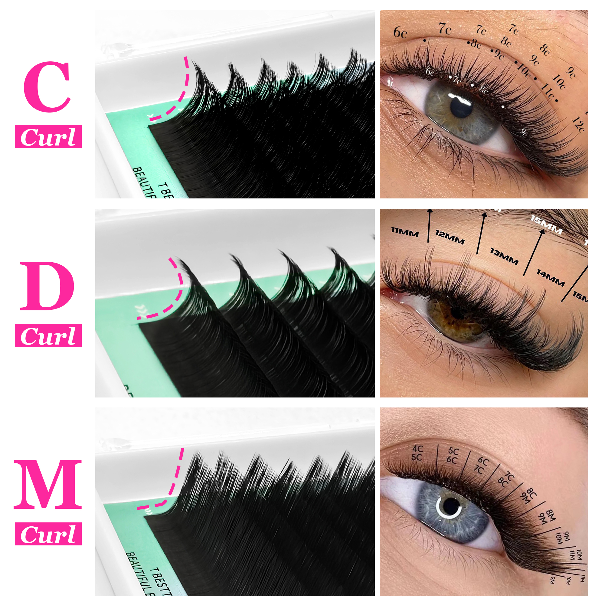 Eyelash Extension Natural Classic - Tbestt Cashmere Classic Eyelash Extensions Faux