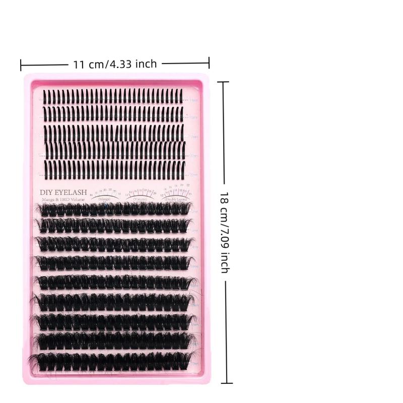 Eyelash Extension Wispy - Volume Lash Clusters Mink Wispy Spiky