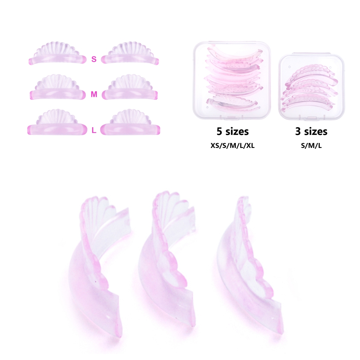 Eyelash Extension Or Lash Lift - 3Pairs or 5Pairs Lash Lift Silicone