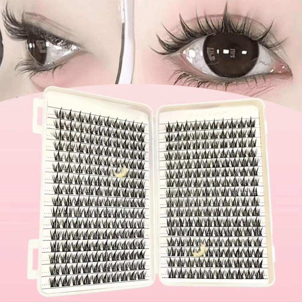 Eyelash Extension Wispy Look - Natural Look False Eyelashes Bond and
