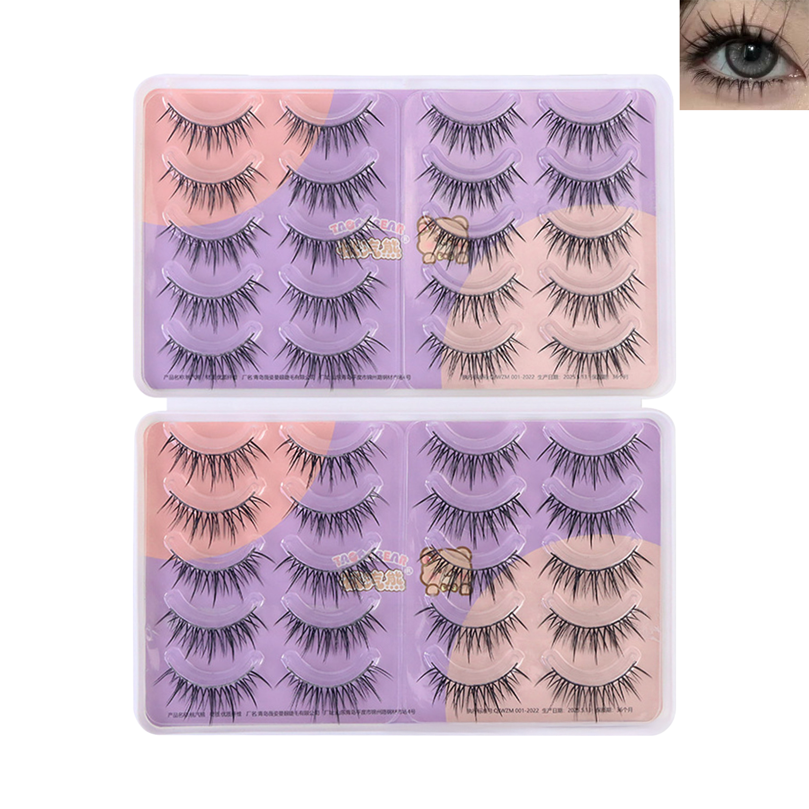 3D Manga Lash strips Dramatic  – Eyelash Extension Korean Style Bewertung und Preis