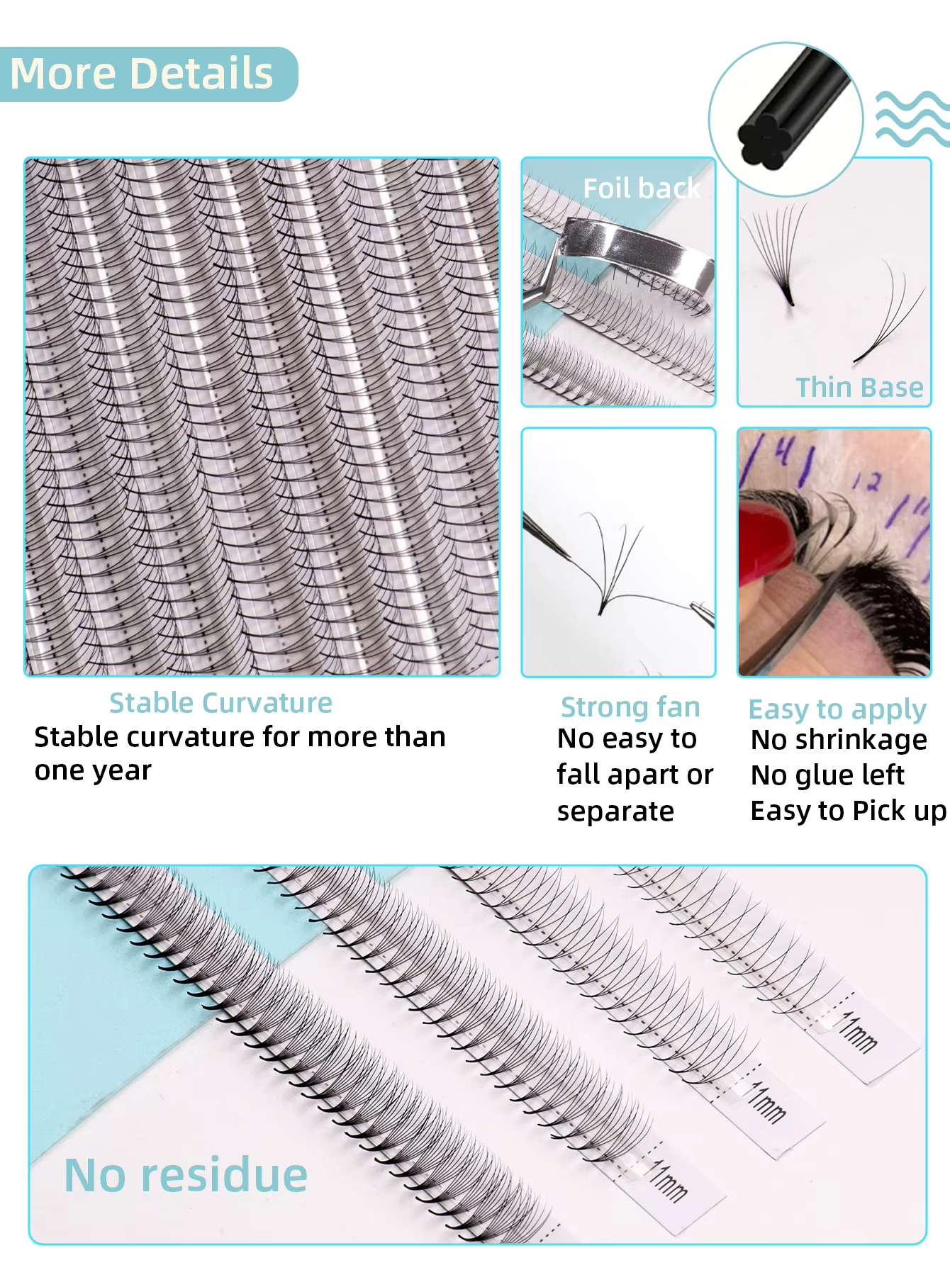6D 8D 10D LC lashPre-made Volu – Eyelash Extension C Curl Bewertung und Preis