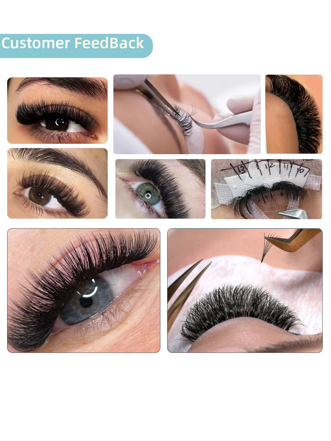 6D 8D 10D LC lashPre-made Volu – Eyelash Extension C Curl Bewertung und Preis