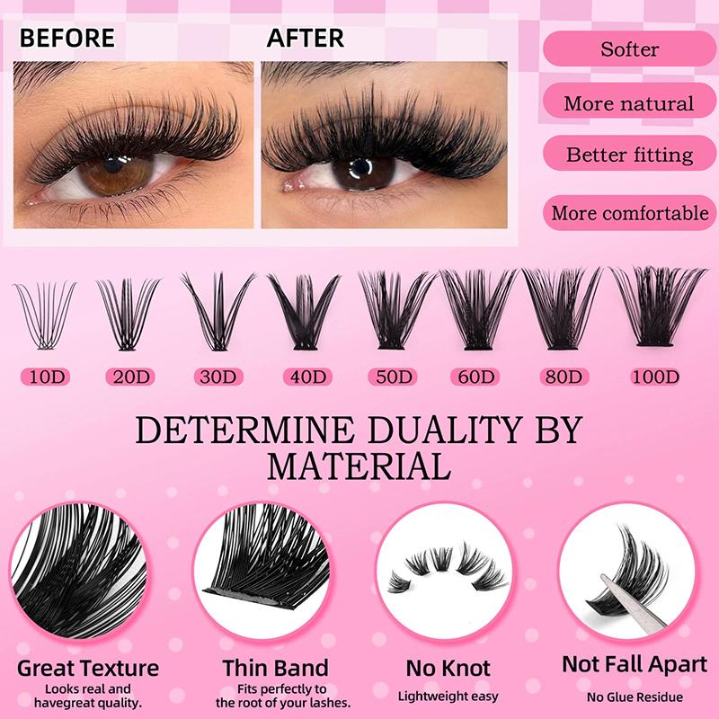 Wispy Lash Extension Kit C Cur – Eyelash Extension Wispy Look Bewertung und Preis