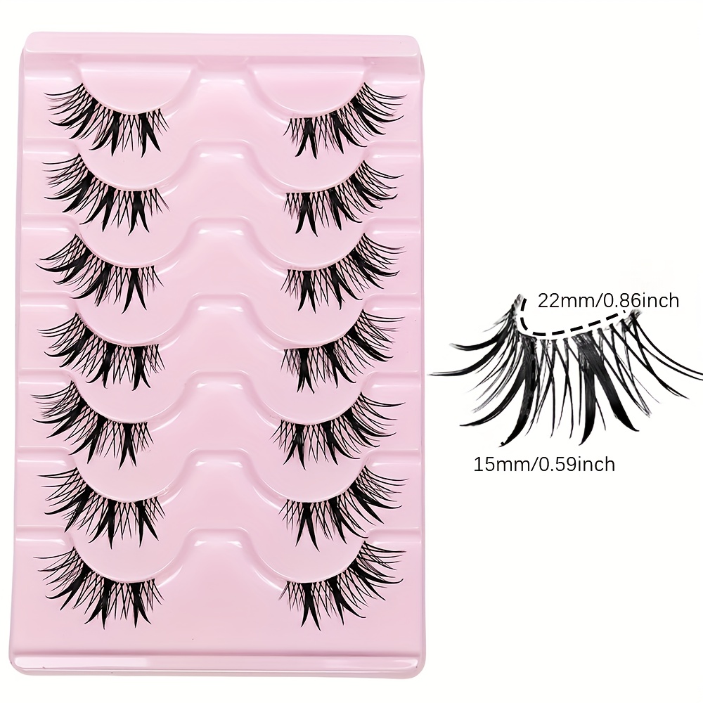 7 Pairs Half eye false eyelash – Eyelash Extension Japan Bewertung und Preis