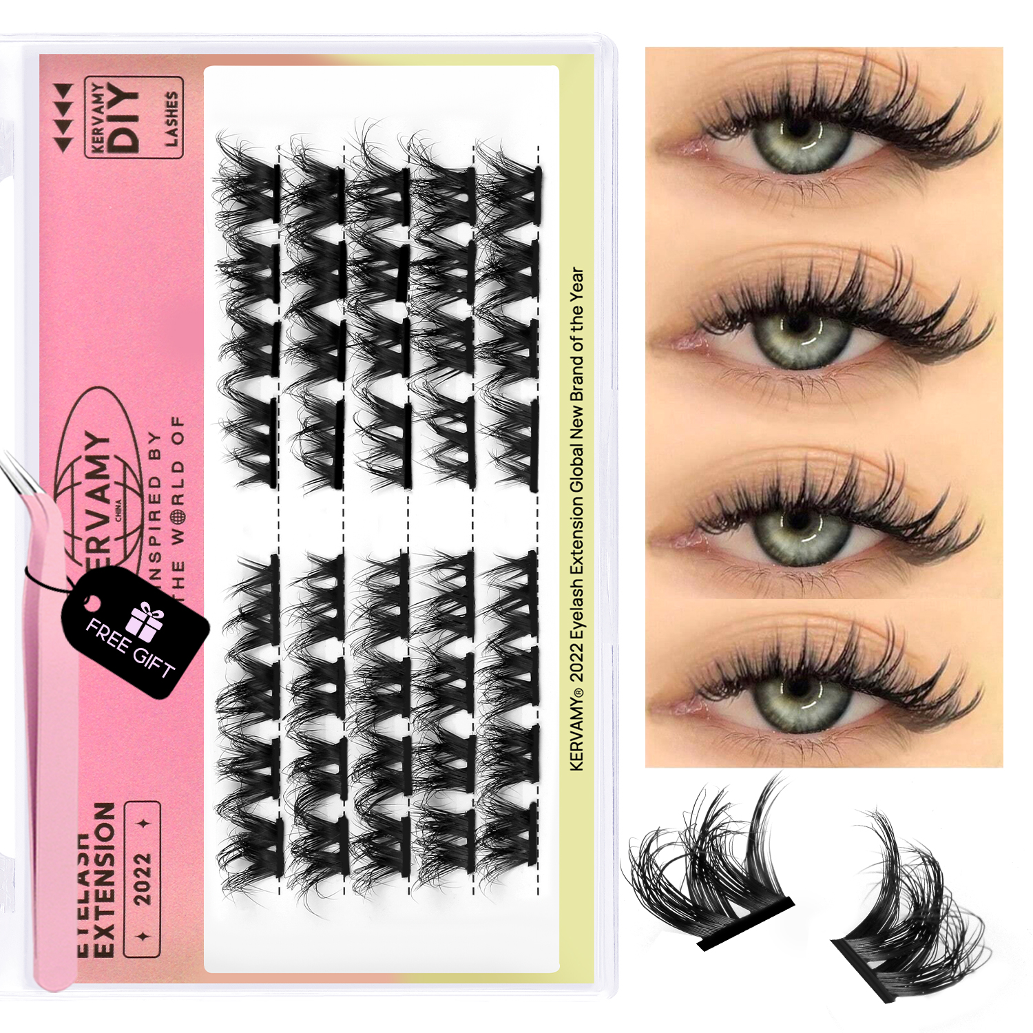 Lasvirey DIY Lash Clusters Kit – Eyelash Extension Full Set Bewertung und Preis