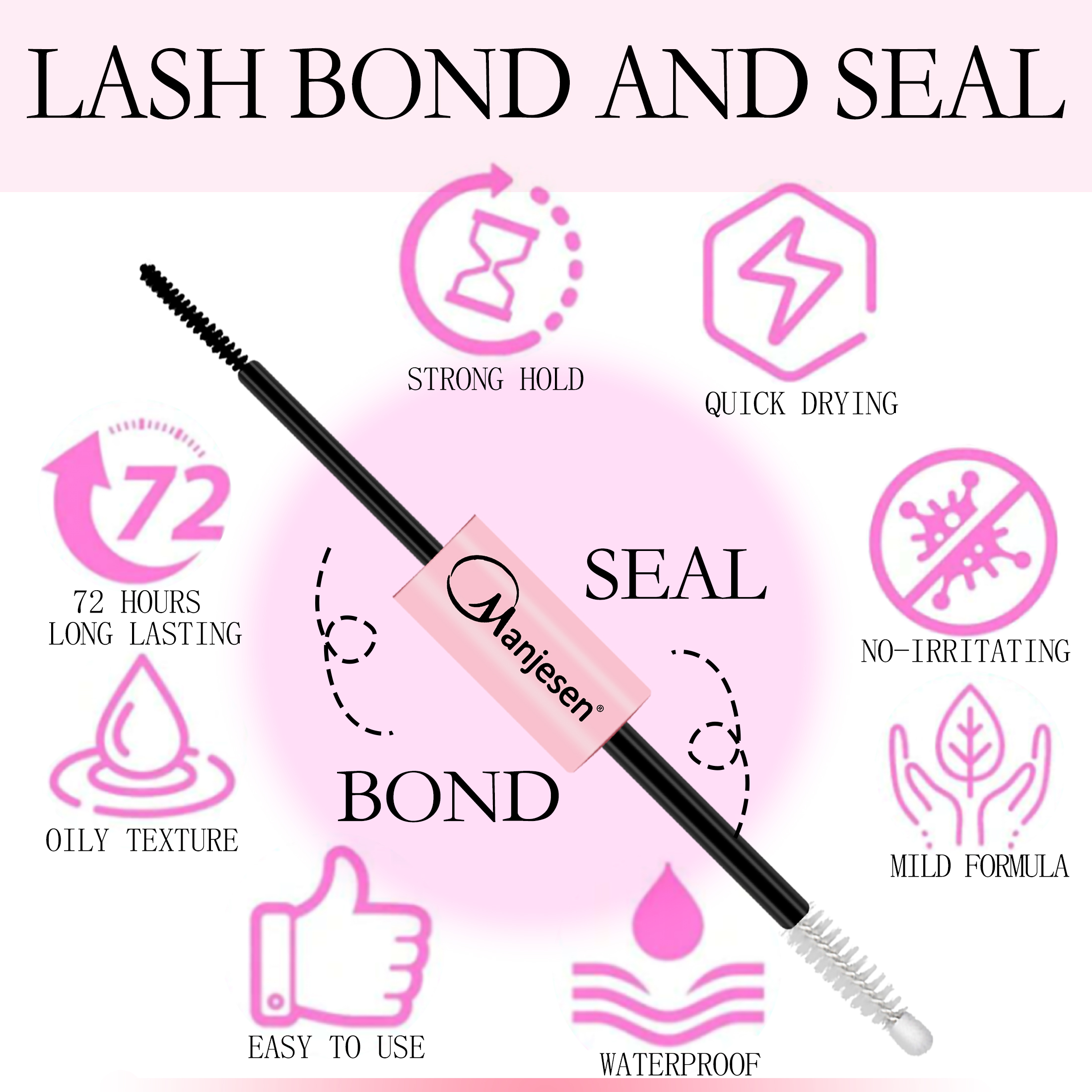 Lash Makeup set Bond and Seal  – Eyelash Extension Full Set Bewertung und Preis