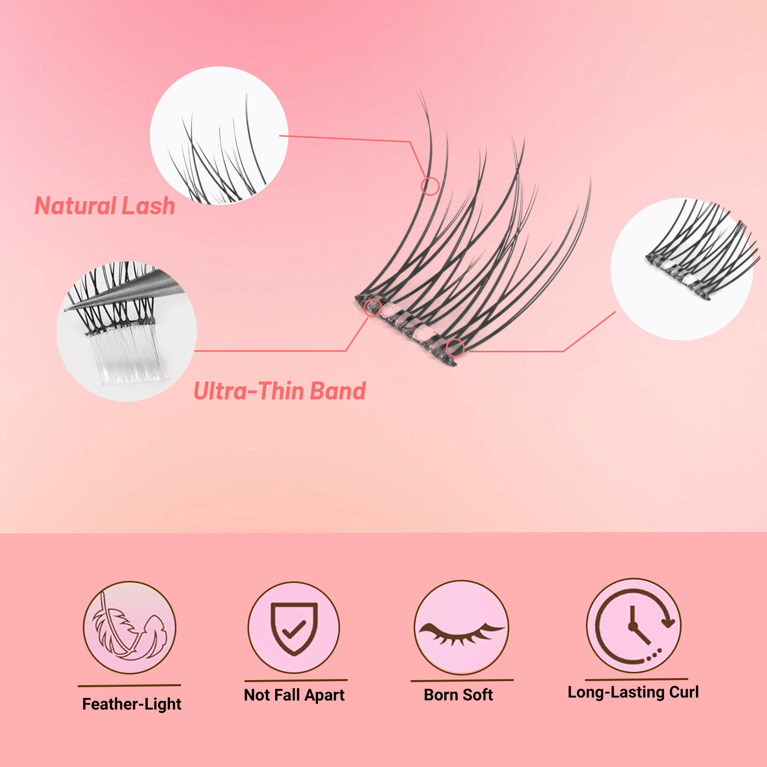 Self-Adhesive Eyelashes, DIY E – Eyelash Extension Wispy Look Bewertung und Preis