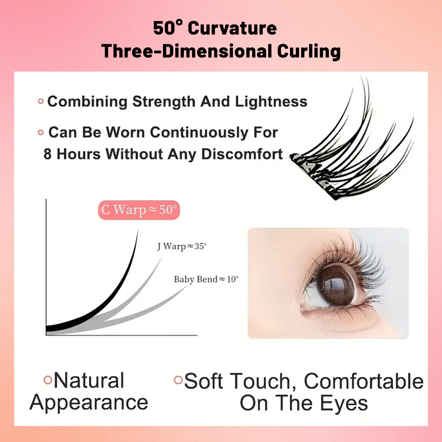 Self-Adhesive Eyelashes, DIY E – Eyelash Extension Wispy Look Bewertung und Preis