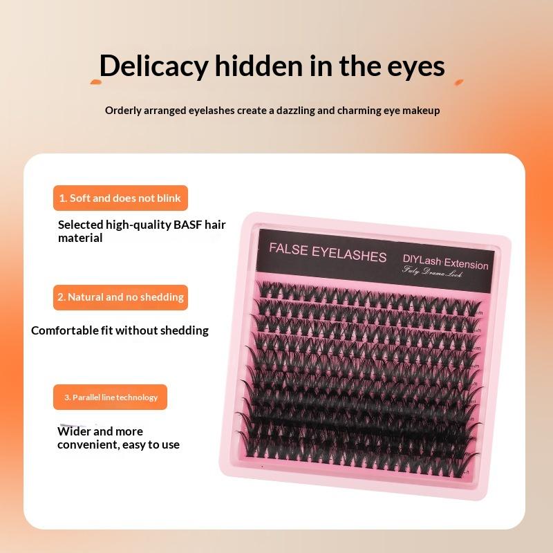 10Row 140 Clusters Fluffy Thic – Eyelash Extension Wispy Bewertung und Preis