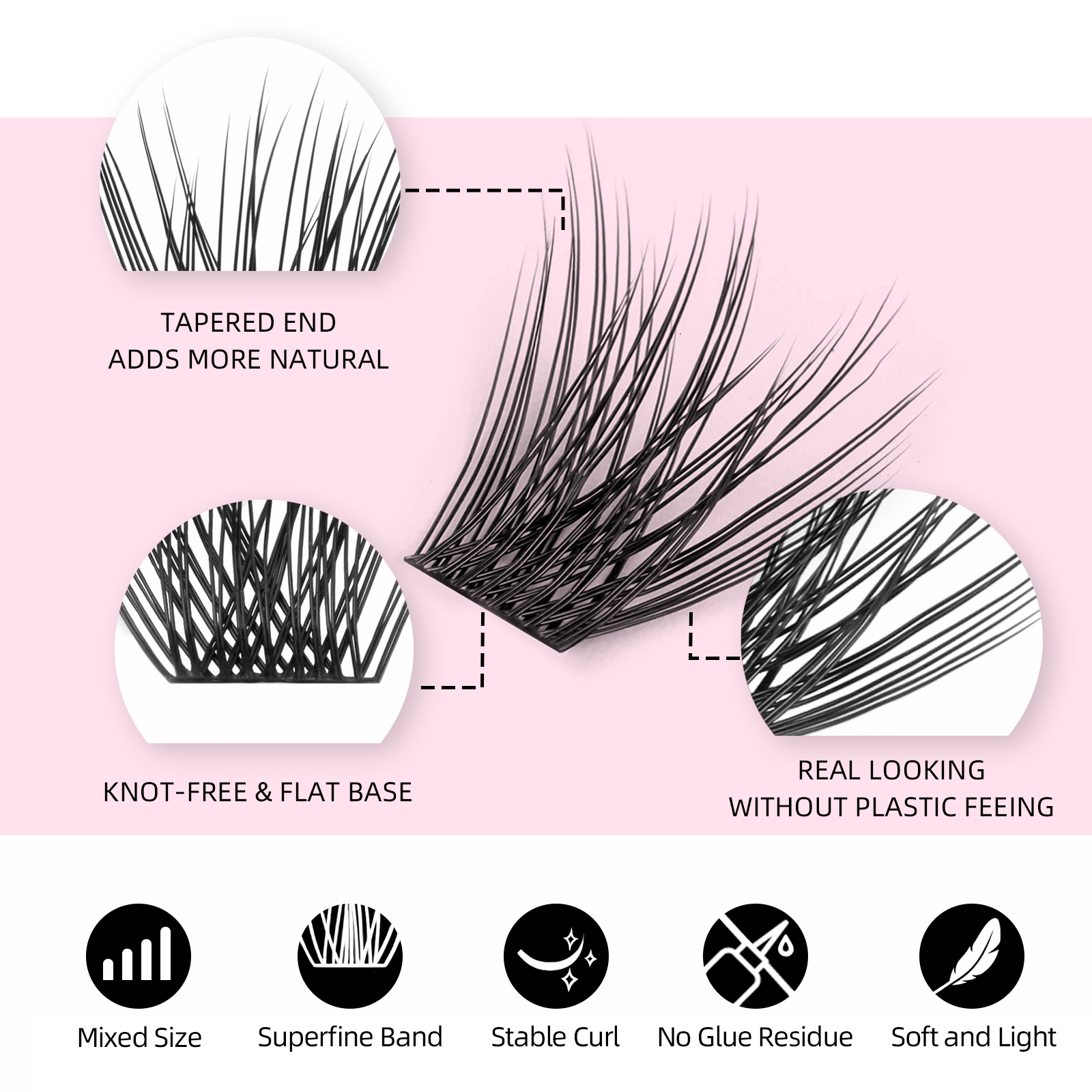 144 pcs DIY Cluster Segmented  – Eyelash Extension Review Bewertung und Preis