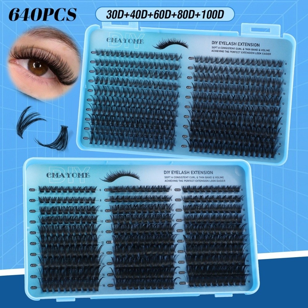 640Pcs 8-16mm Length False Eye – Eyelash Extension Wispy Bewertung und Preis