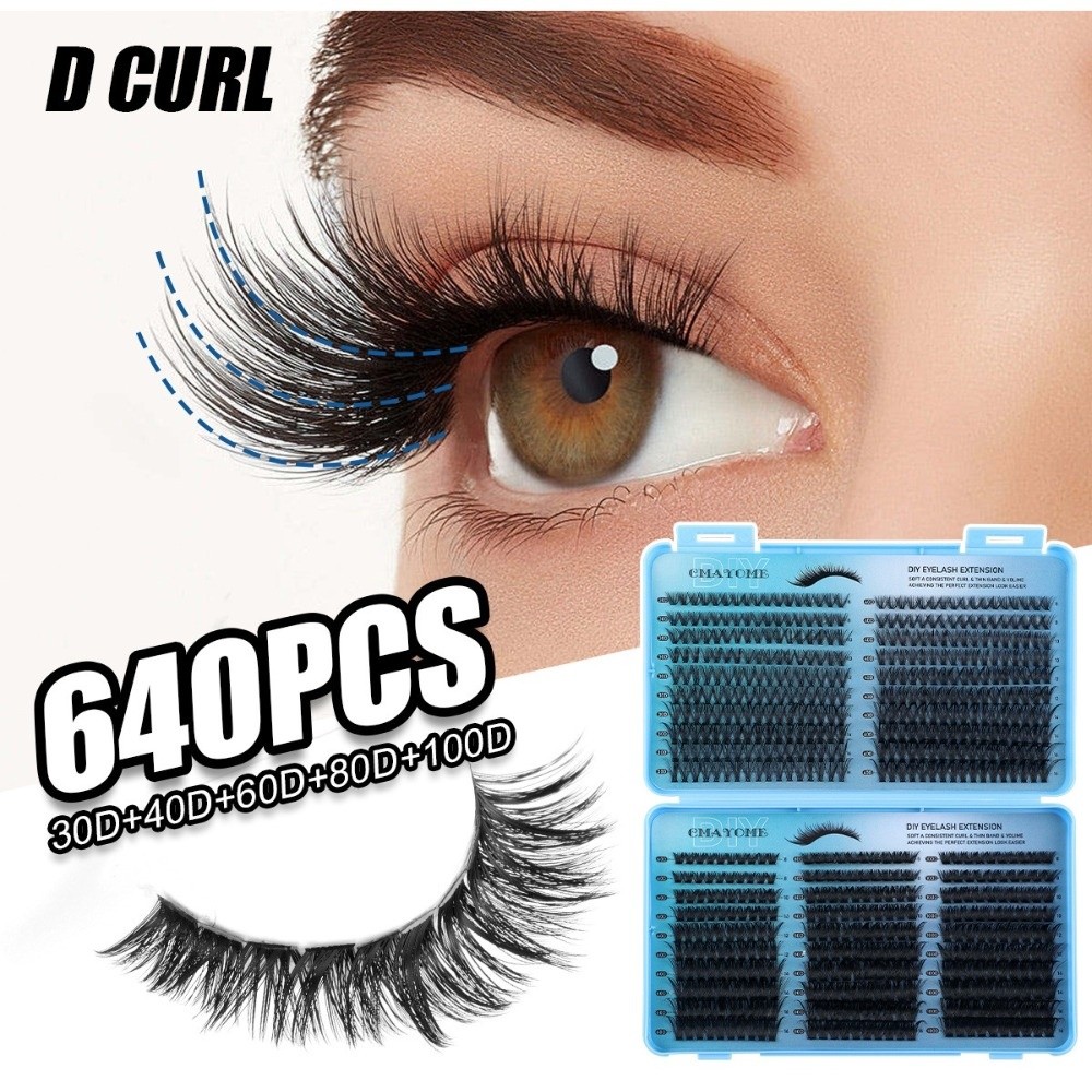 640Pcs 8-16mm Length False Eye – Eyelash Extension Wispy Bewertung und Preis