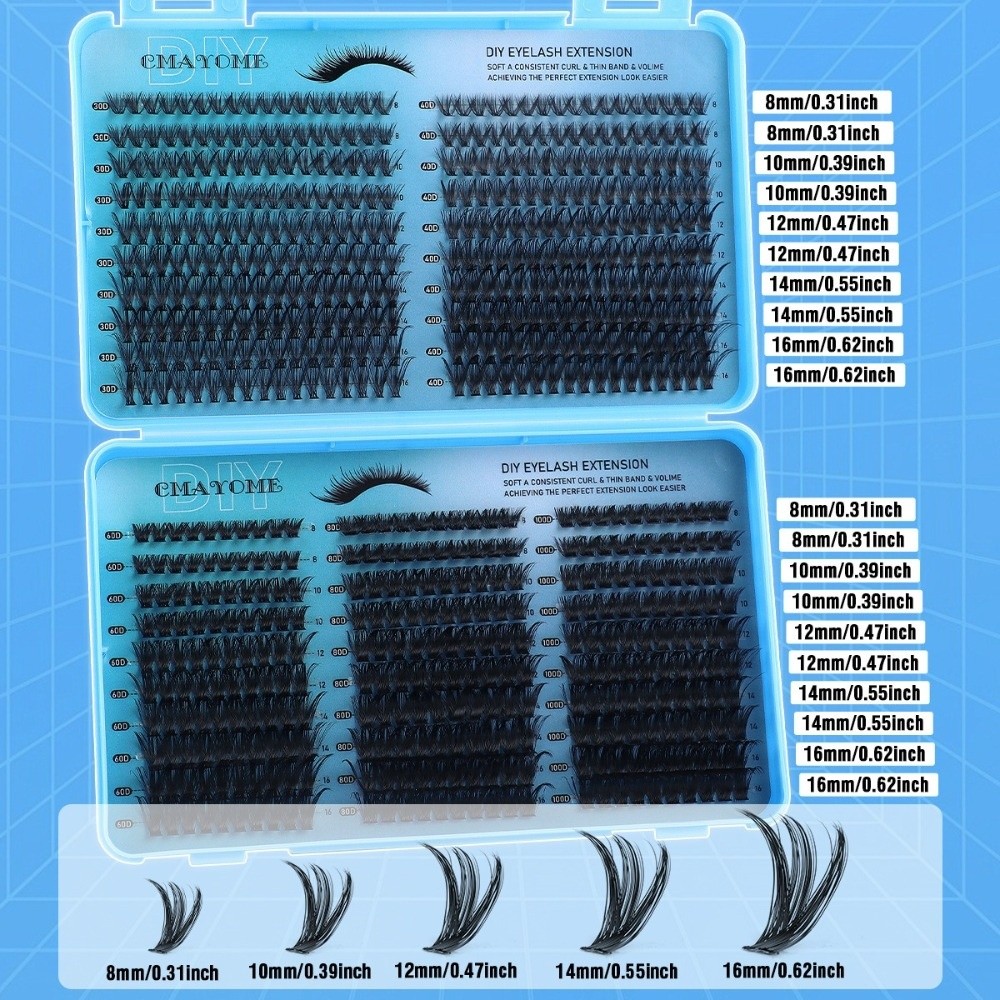 640Pcs 8-16mm Length False Eye – Eyelash Extension Wispy Bewertung und Preis