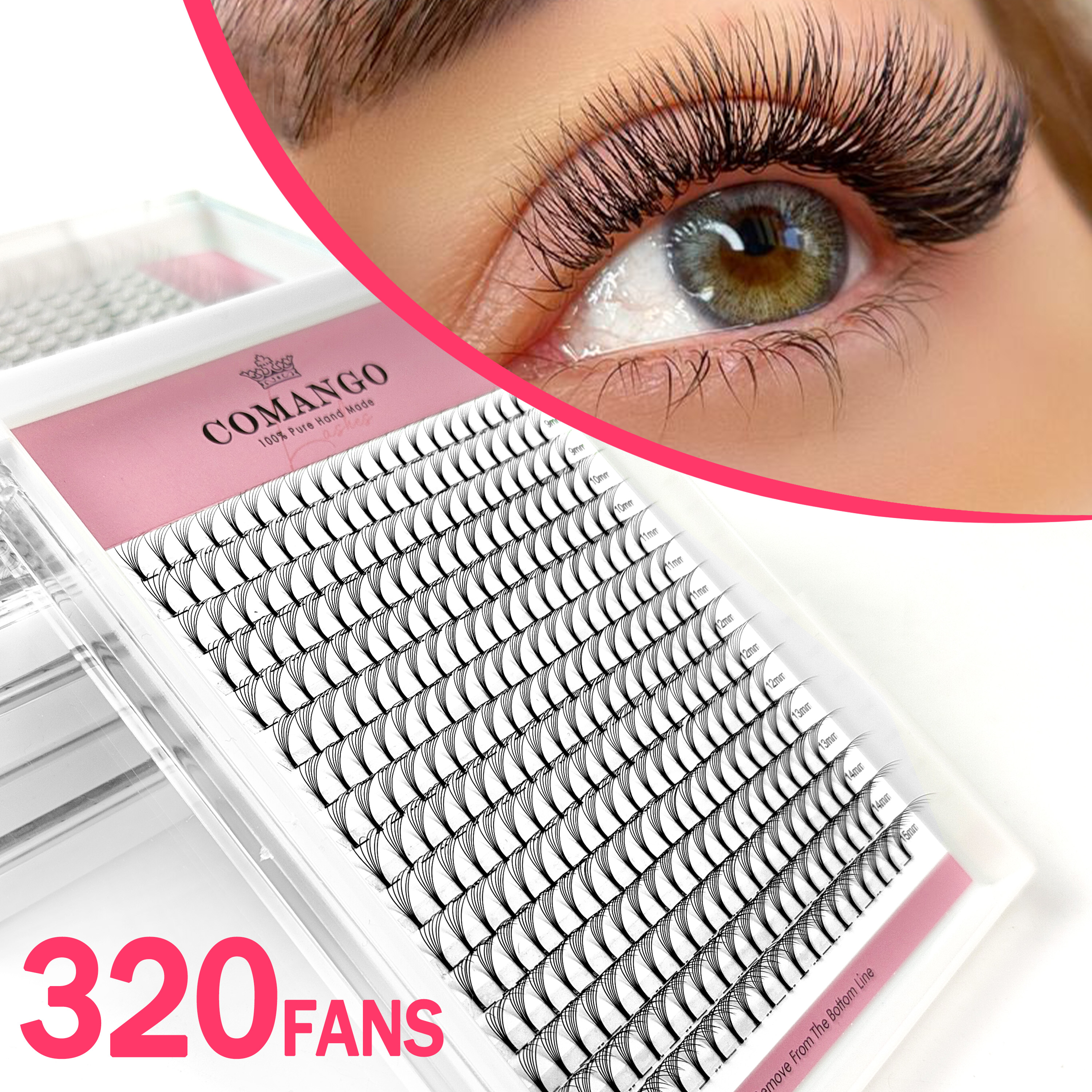 CoMango 320pcs Short Stem Prem – Individual Lash Tray Bewertung und Preis