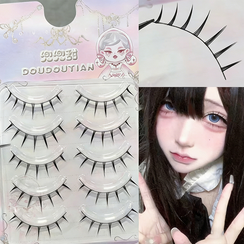 Doudoutian 5 Pairs Natural Man – Eyelash Extension Douyin Bewertung und Preis