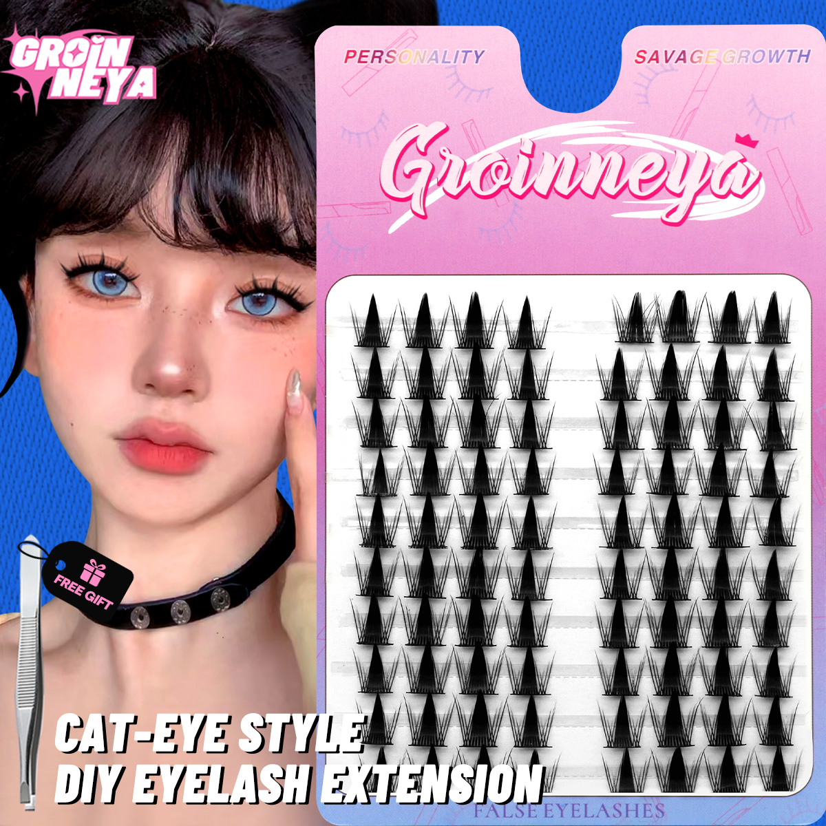 GROINNEYA Cluster Lashes Natur – Individual Lash Tray Bewertung und Preis