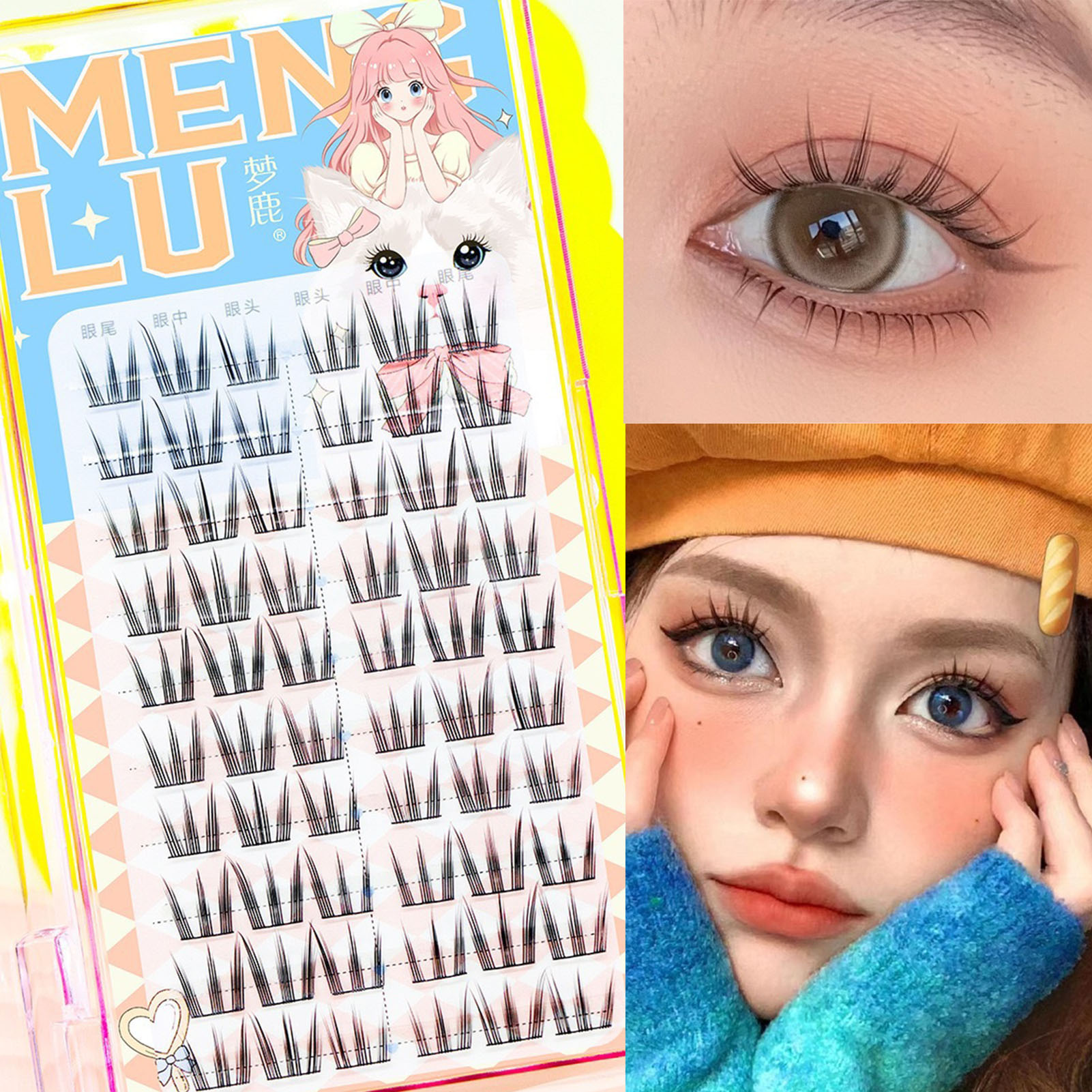 10 Rows Sunflower False Eyelas – Eyelash Extension In Chinese Bewertung und Preis
