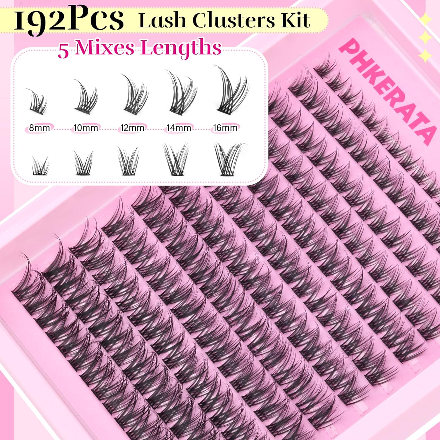 Wispy Lash Clusters Kit 192 Pc – Eyelash Extension Wispy Look Bewertung und Preis