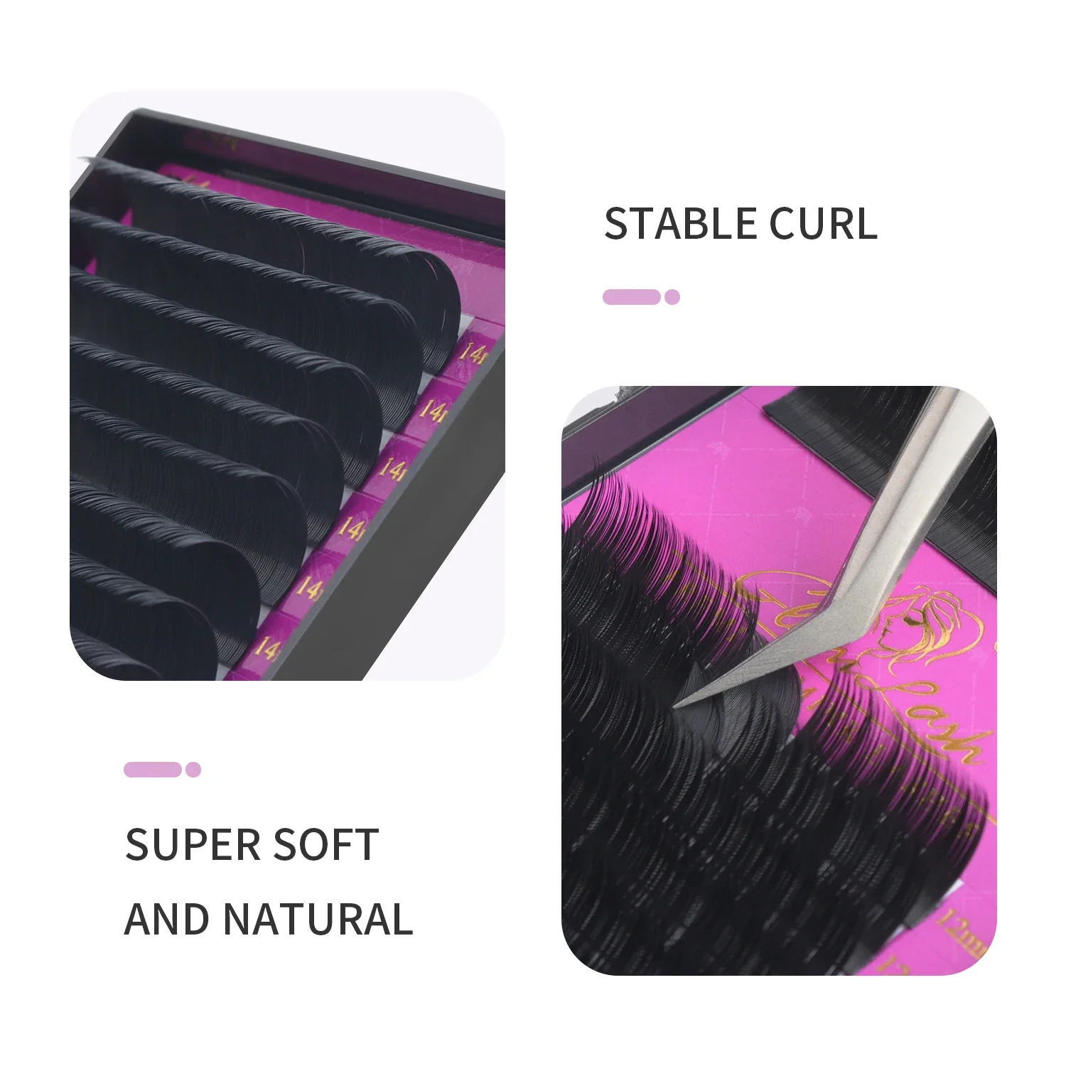GLAMLASH Wholesale 16Rows BCCC – Eyelash Extension C Curl Bewertung und Preis