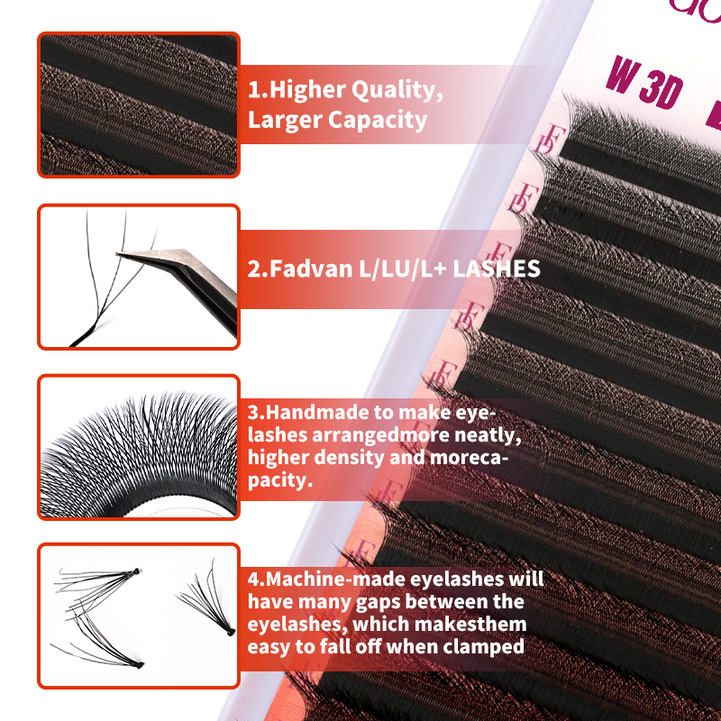 FADVAN 3D Lashes W Shaped Eyel – Eyelash Extension C Curl Bewertung und Preis