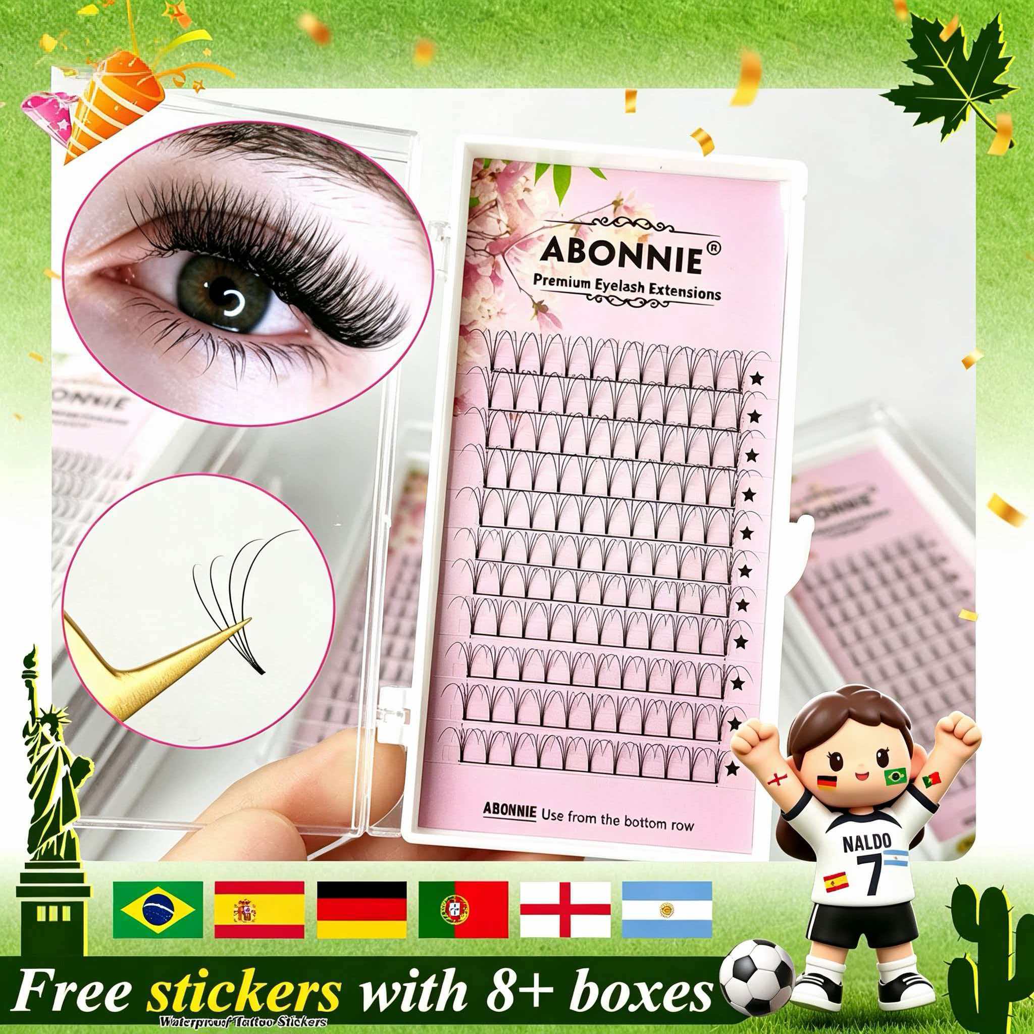 Abonnie 6D Narrow Fan Premade  – Eyelash Extension Review Bewertung und Preis