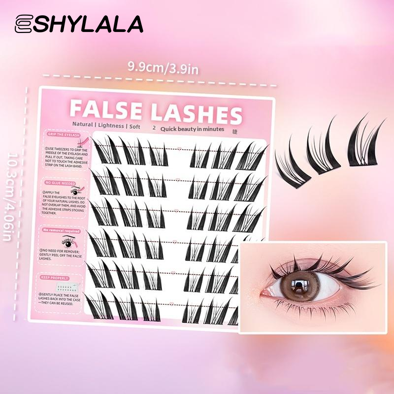 Dense False Eyelashes 6 Rows N – Eyelash Extension Wispy Look Bewertung und Preis