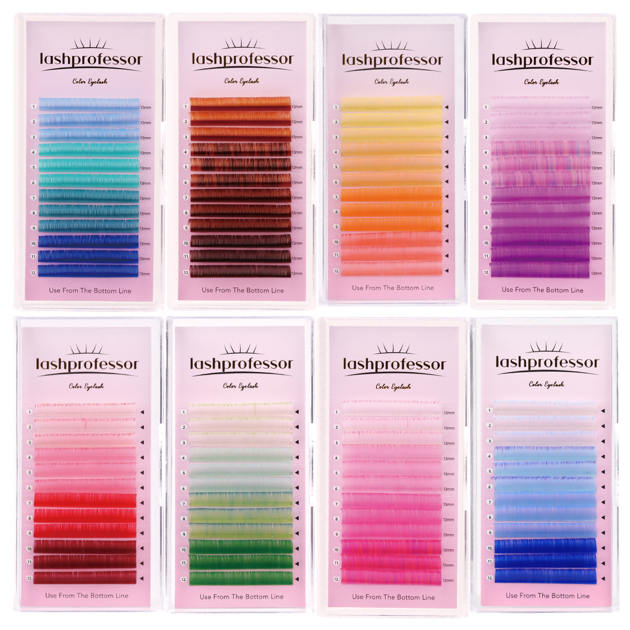 Colored Lashes MIX Color Red P – Lash Tile Palette Bewertung und Preis