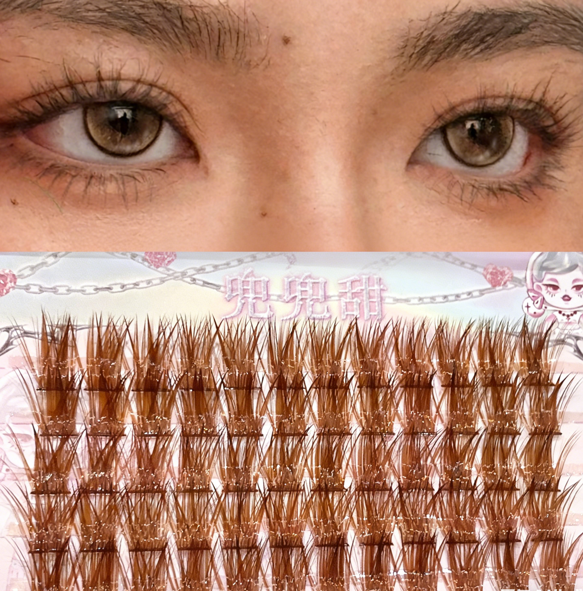 Doudoutian Mocha Coconut Brown – Eyelash Extension Douyin Bewertung und Preis