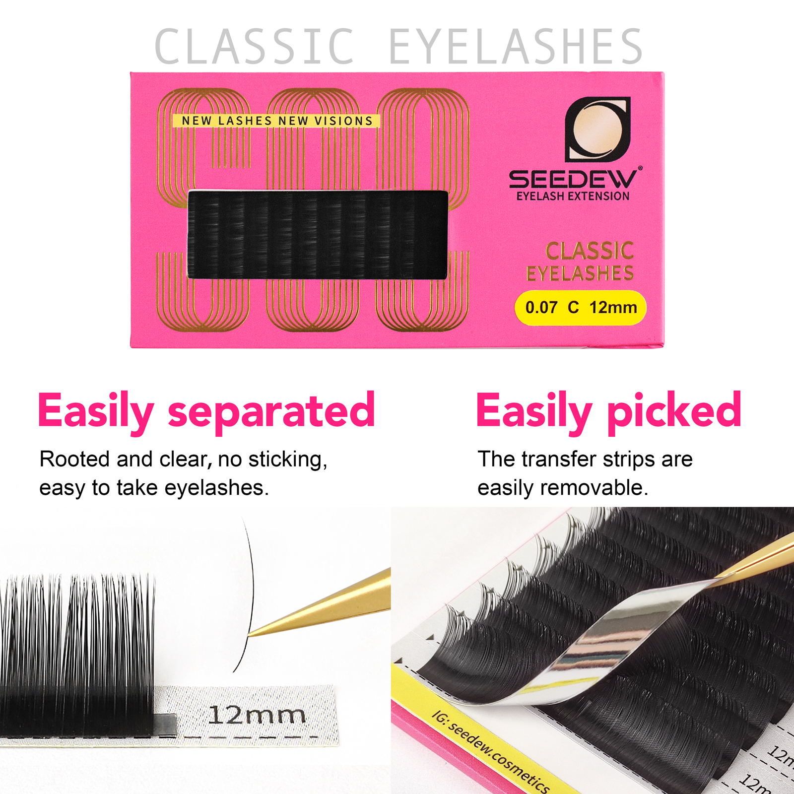SEEDEW 0.07/0.05/0.15mm B/C/D/ – Eyelash Extension C Curl Bewertung und Preis