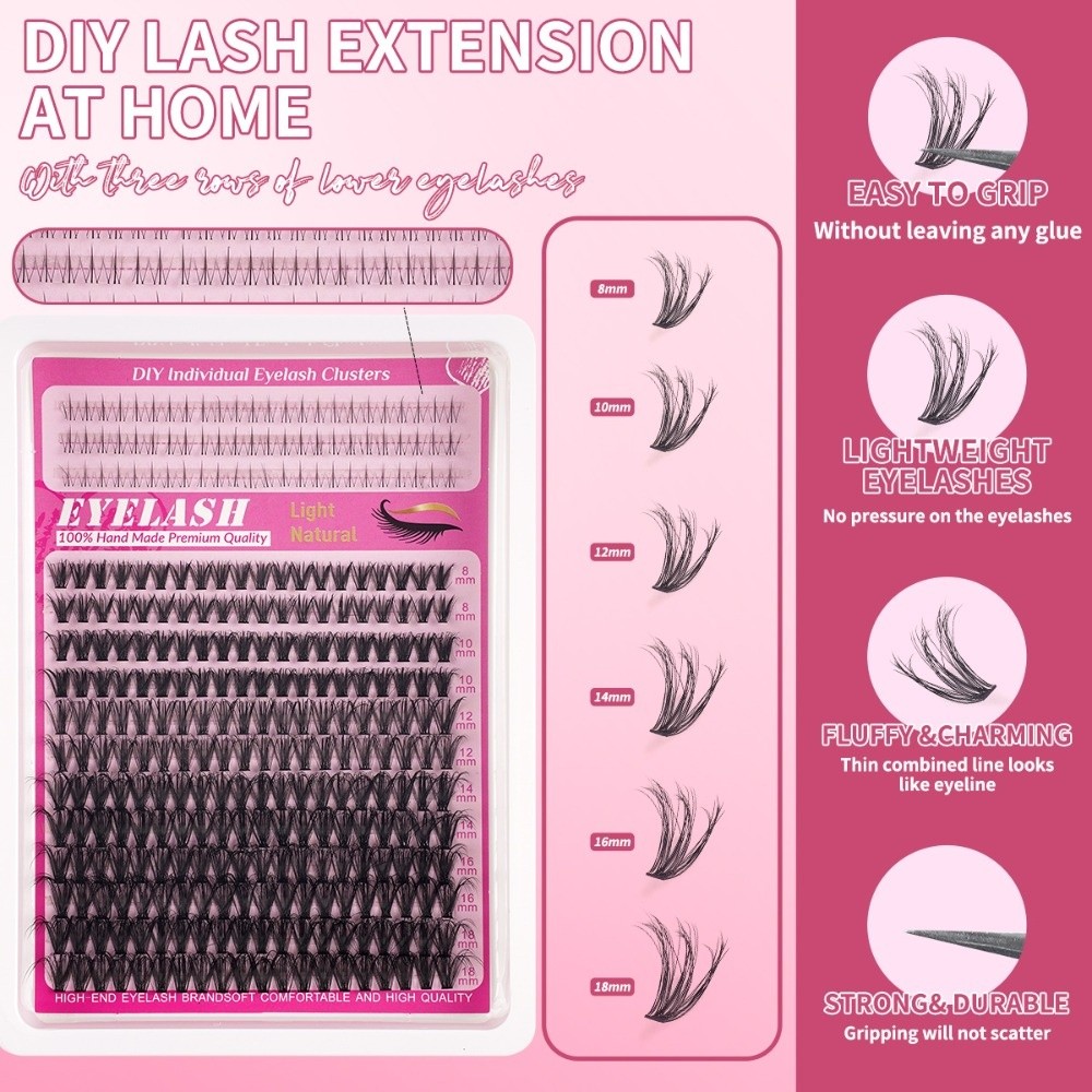 8-18mm Length False Eyelashes  – Eyelash Extension Wispy Look Bewertung und Preis