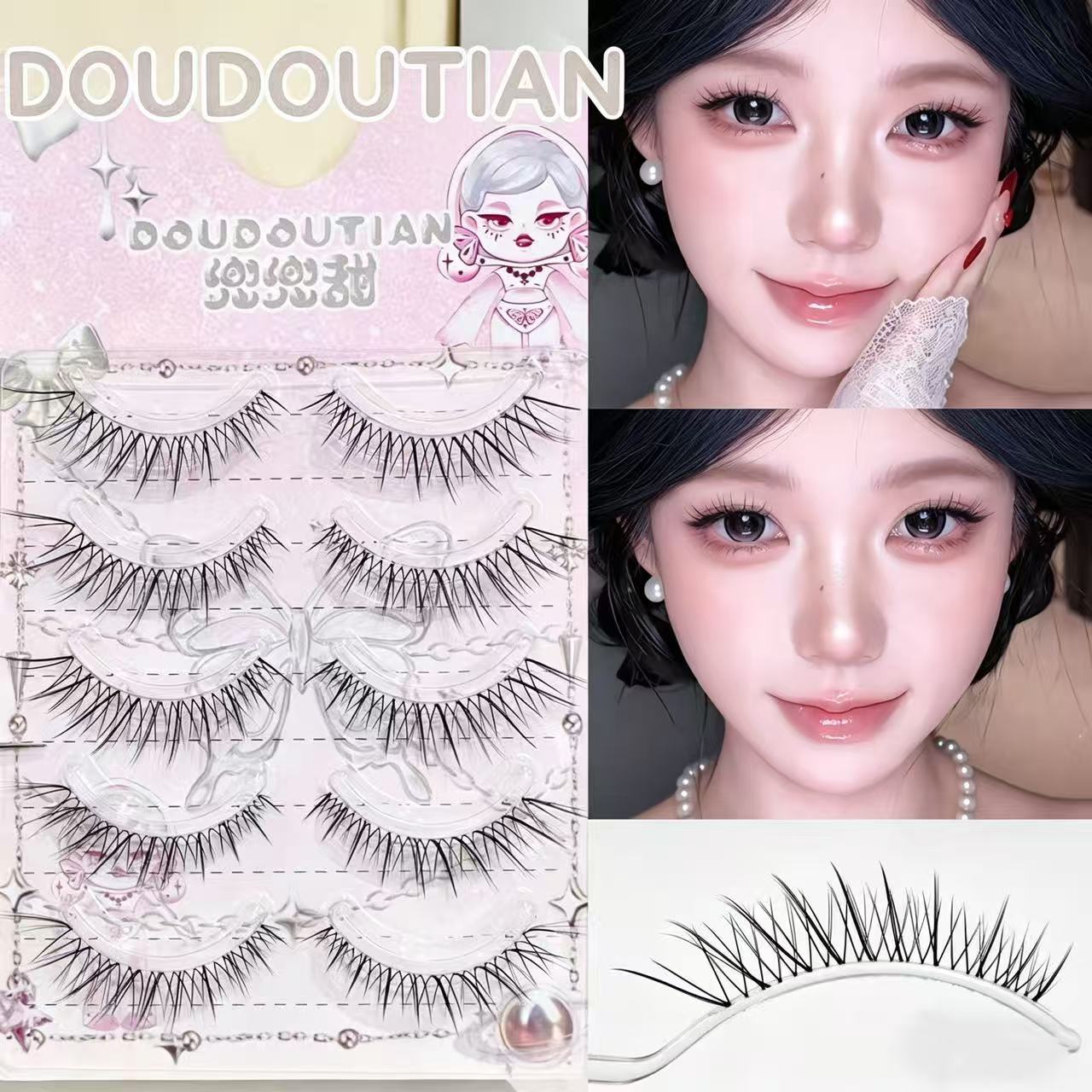 Doudoutian 5 Pairs Fox Eyelash – Eyelash Extension Douyin Bewertung und Preis