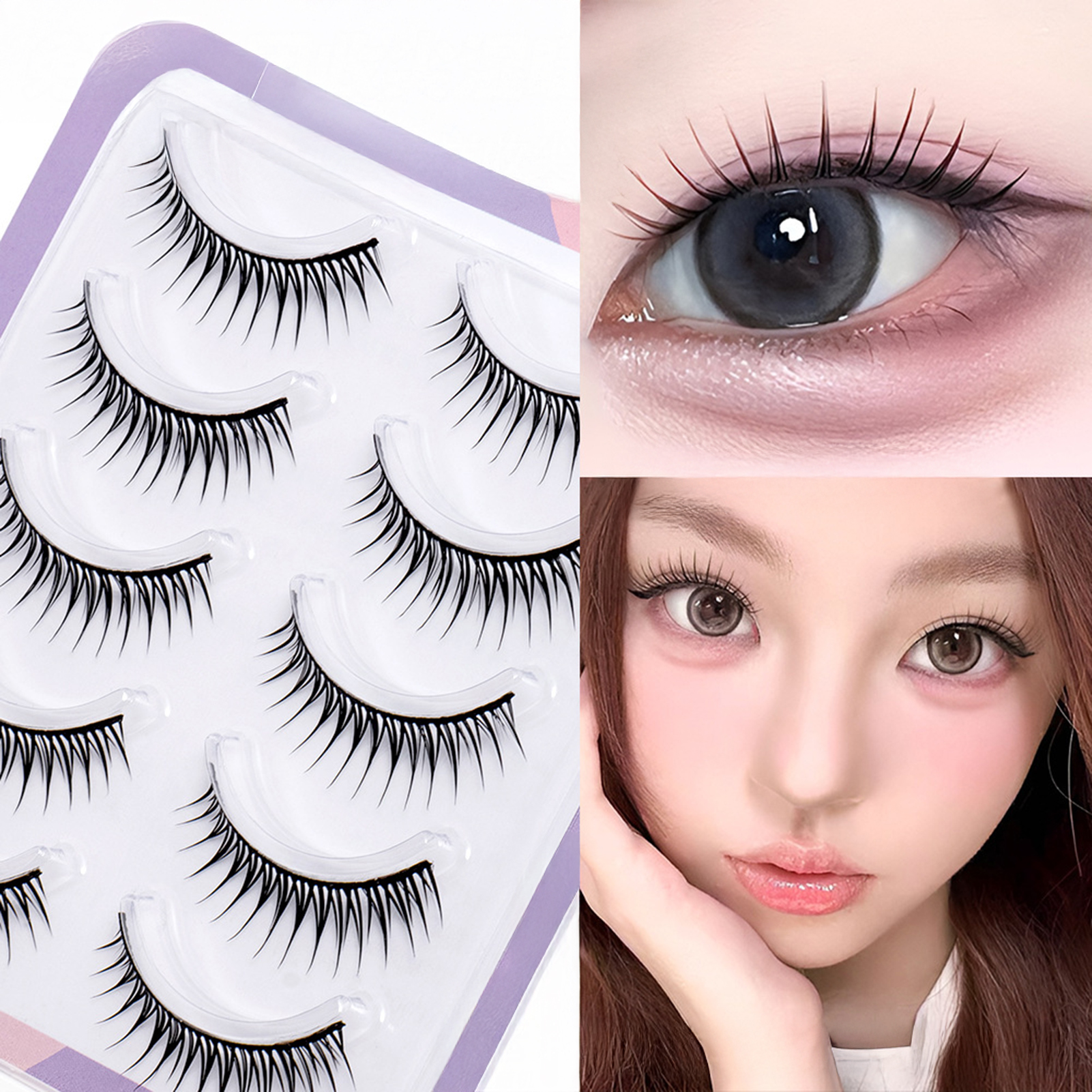 5 Pairs Korean Style False Eye – Eyelash Extension Korean Style Bewertung und Preis