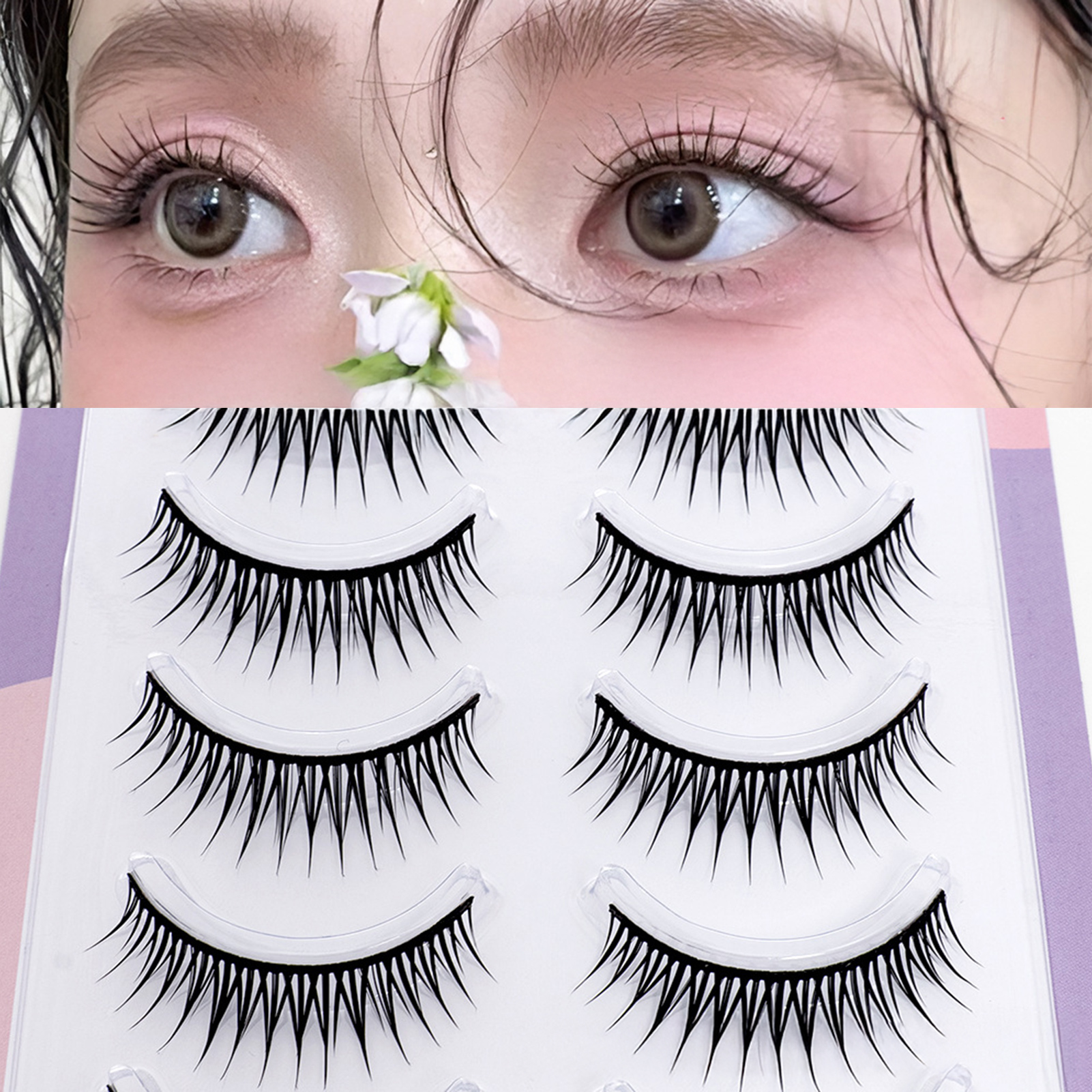 5 Pairs Korean Style False Eye – Eyelash Extension Korean Style Bewertung und Preis
