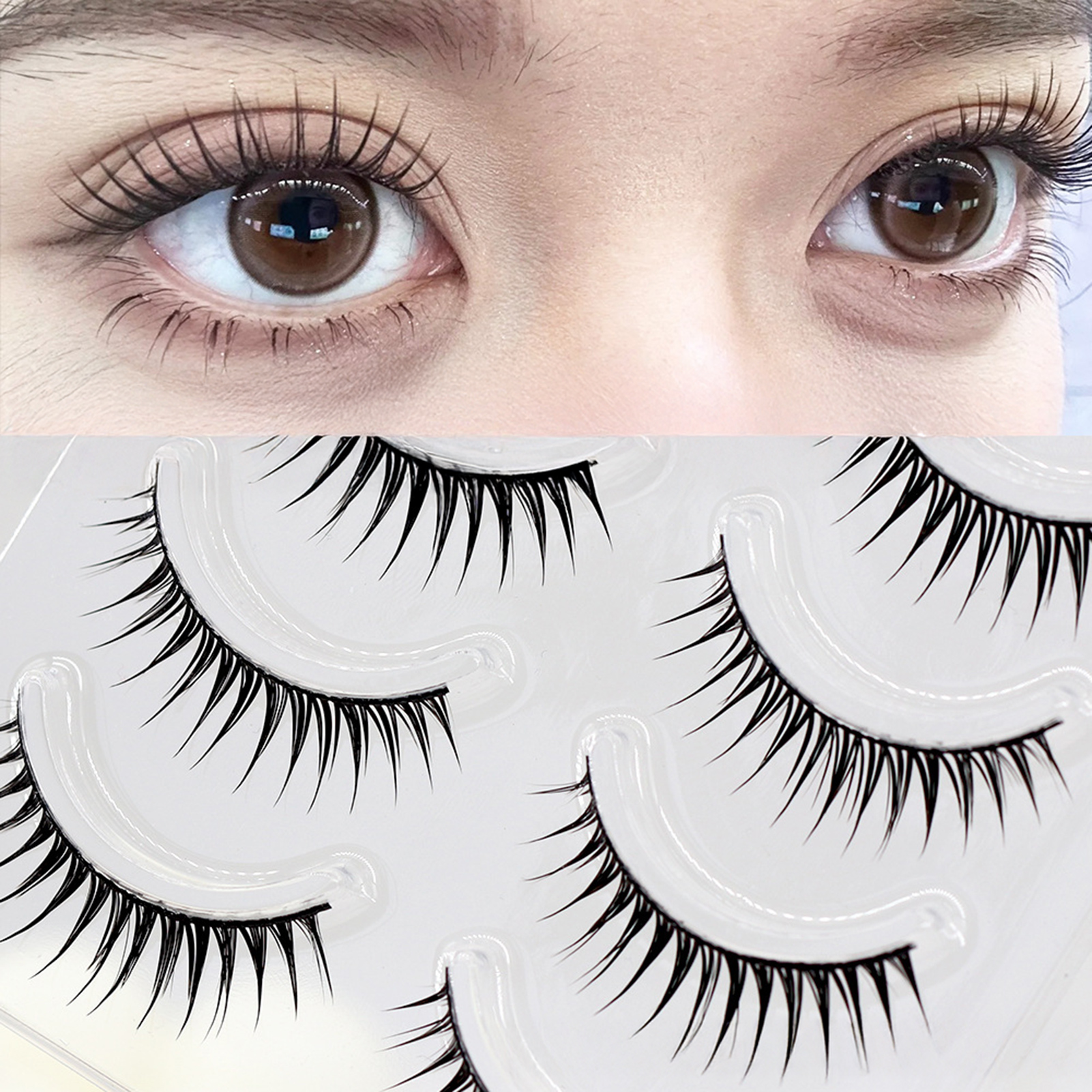 5 Pairs Korean Style False Eye – Eyelash Extension Korean Style Bewertung und Preis