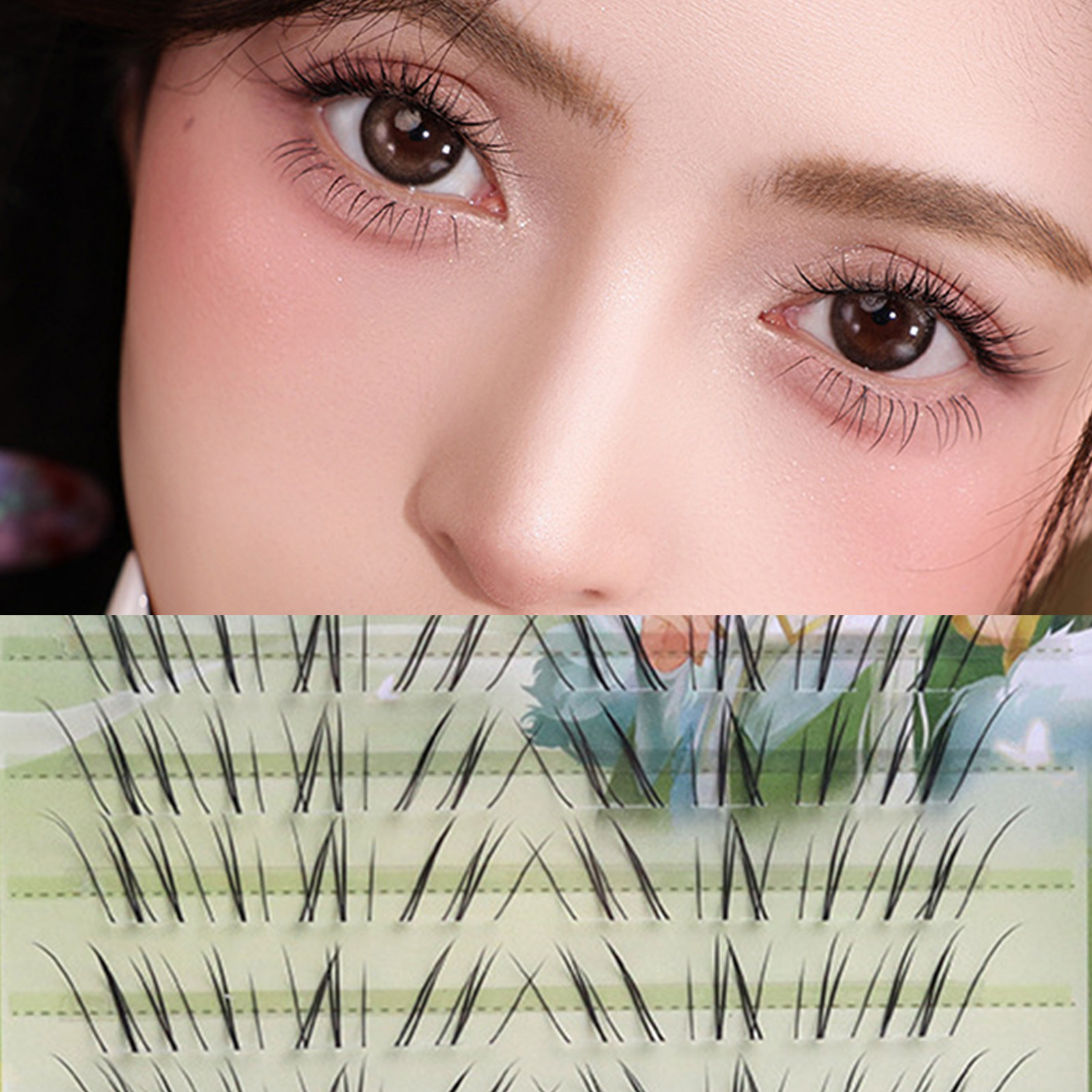 10 Rows Foxes Tail False Eyela – Eyelash Extension In Chinese Bewertung und Preis