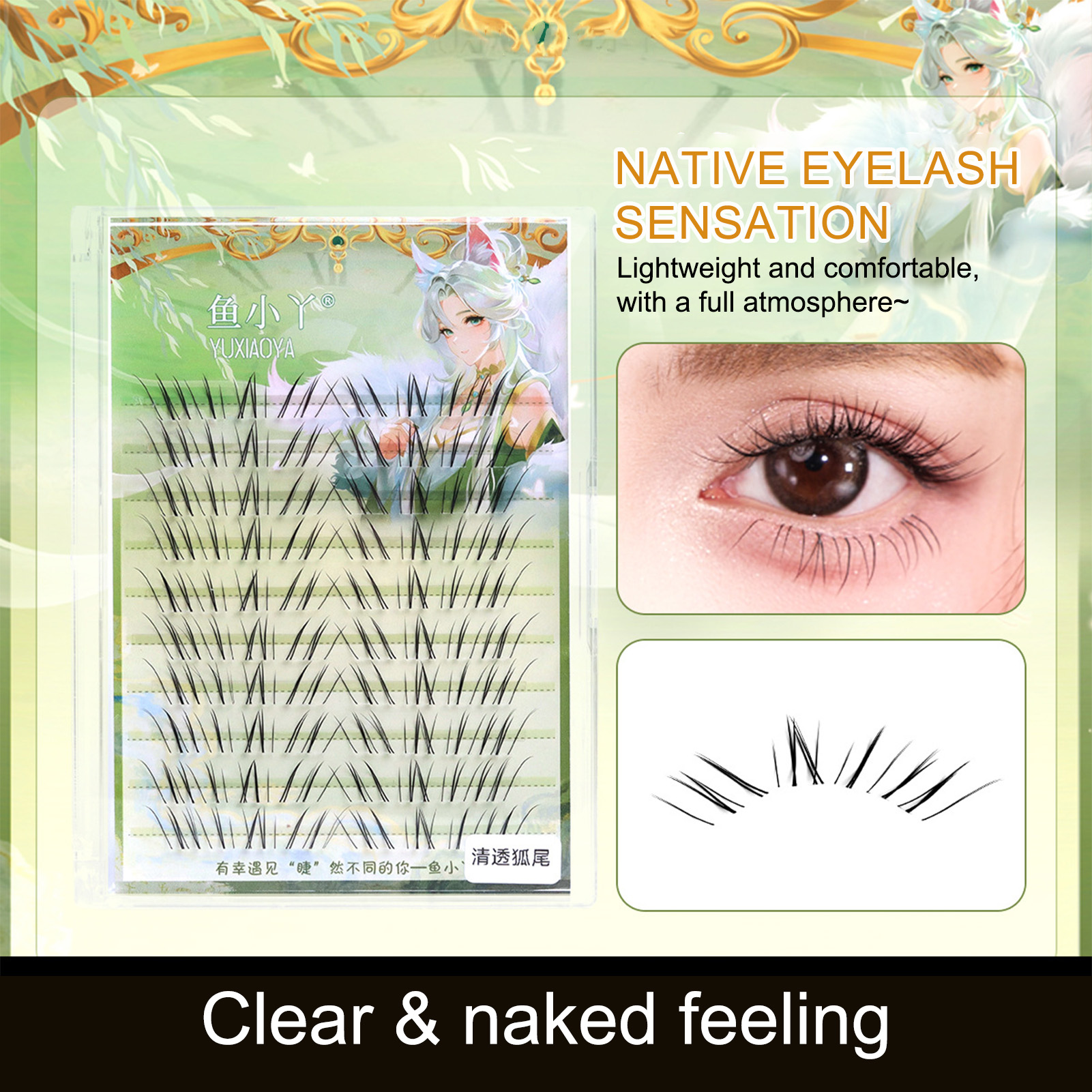 10 Rows Foxes Tail False Eyela – Eyelash Extension In Chinese Bewertung und Preis