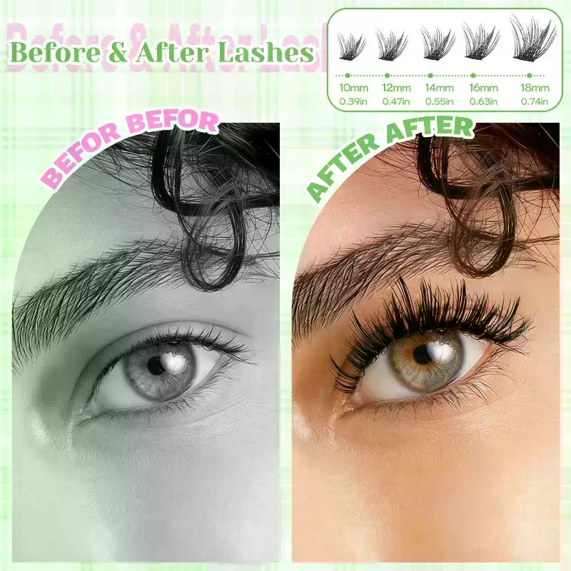 Natural Look False Eyelashes W – Eyelash Extension Wispy Look Bewertung und Preis