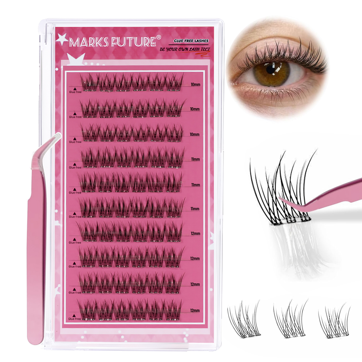 Self-Adhesive False Eyelashes  – Eyelash Extension Wispy Look Bewertung und Preis