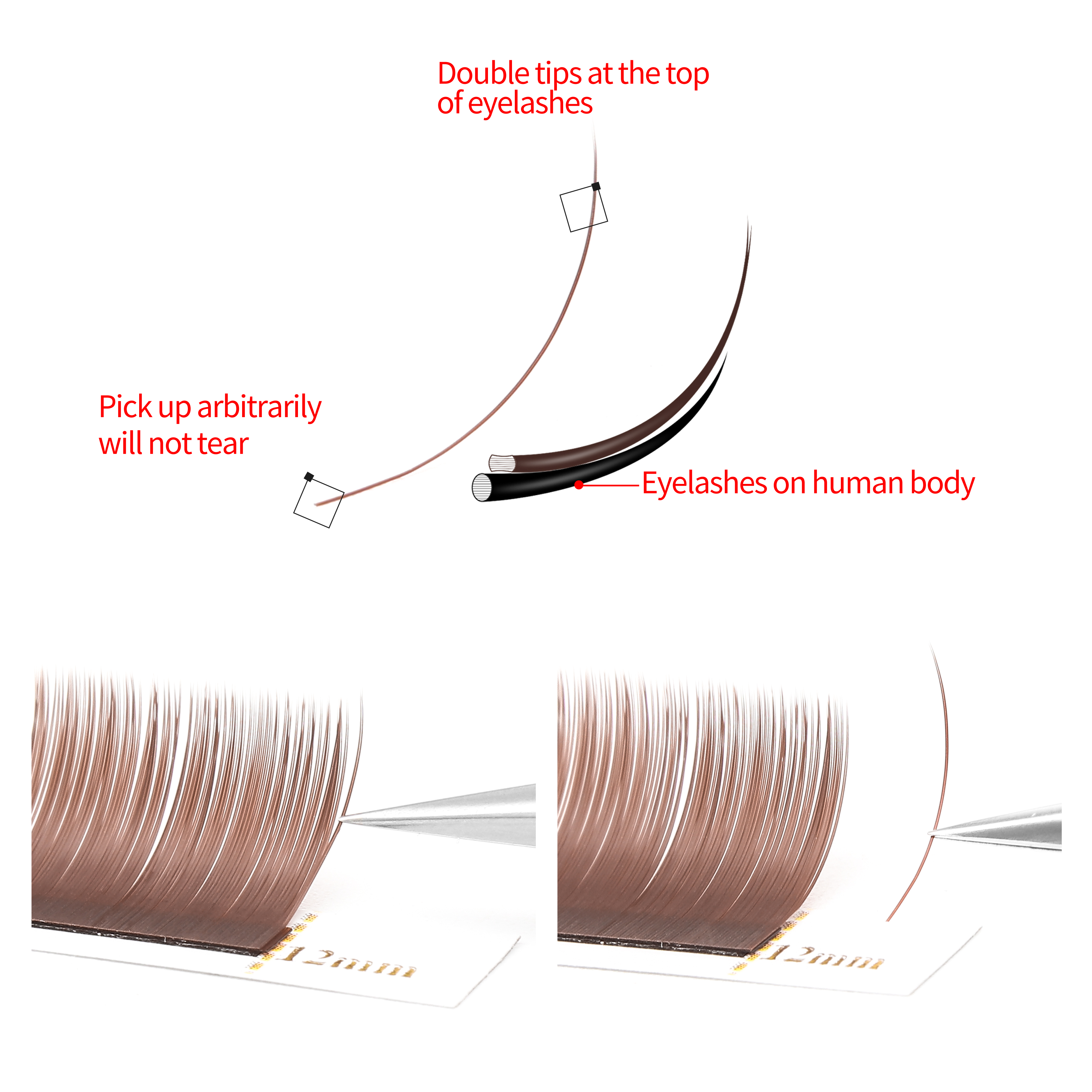 XIUSUZAKI Brown Grey Flat Eyel – Individual Lash Tray Bewertung und Preis