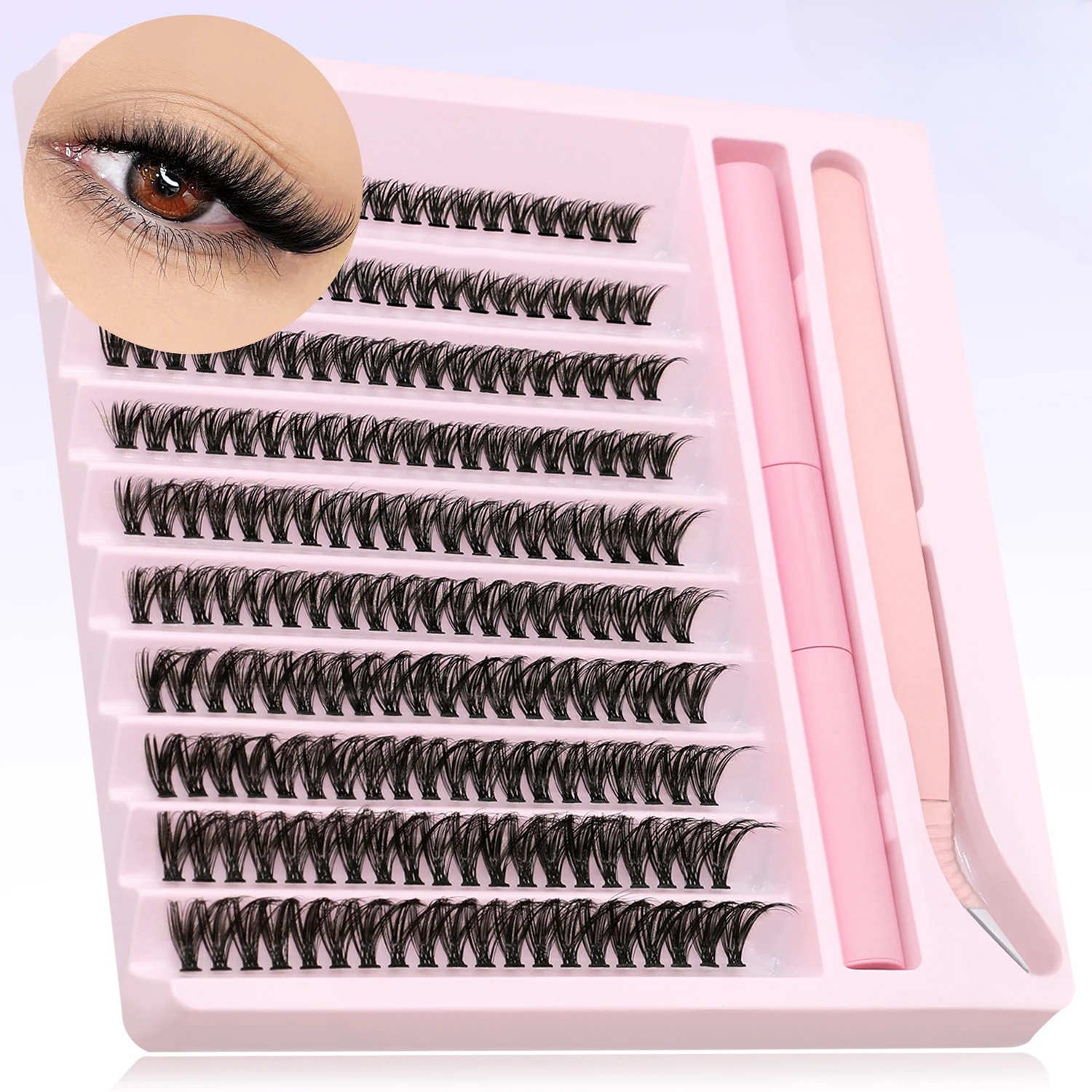 Natural Cluster 200pcs Lashes  – Eyelash Extension C Curl Bewertung und Preis