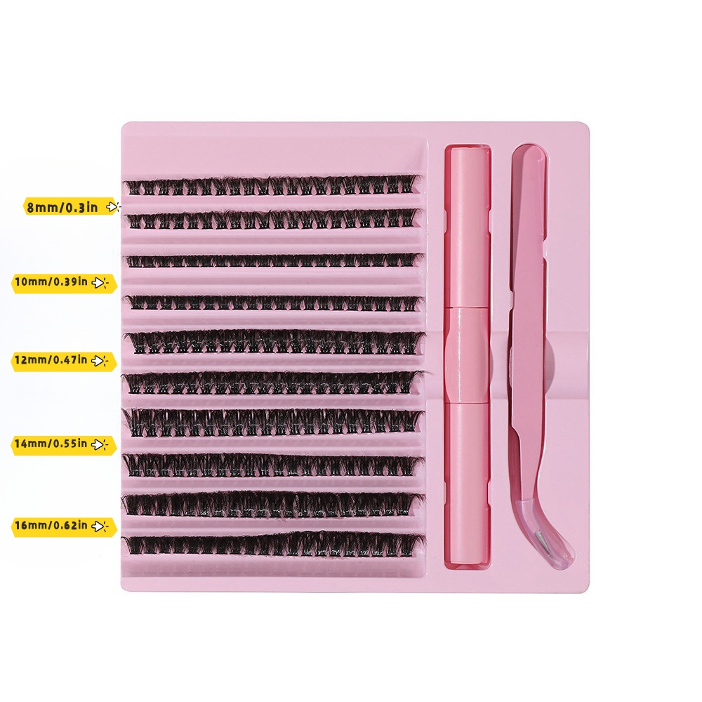 Natural Cluster 200pcs Lashes  – Eyelash Extension C Curl Bewertung und Preis