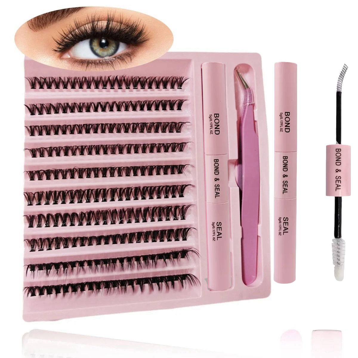 Natural Cluster 200pcs Lashes  – Eyelash Extension C Curl Bewertung und Preis